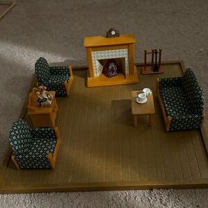Calico critters deluxe living room set